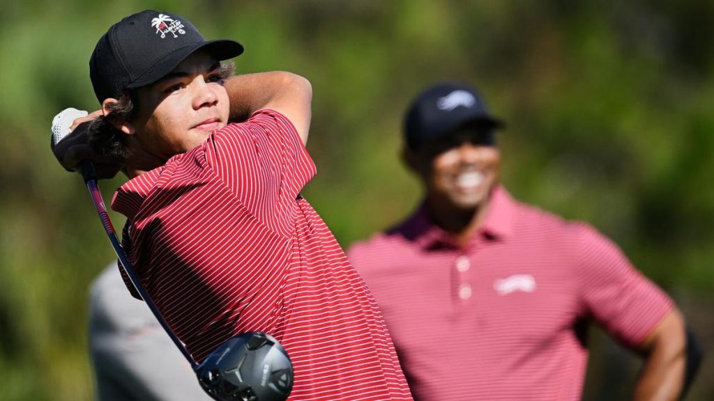 Tiger’s boy Charlie Woods struggles at Invitational