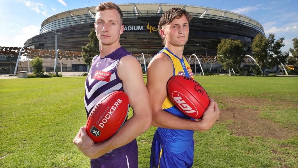 Western Derby 62: Fremantle Docker Josh Treacy, West Coast Eagle Jobe Shanahan ready to rumble