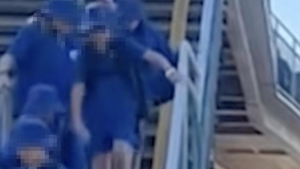 Swaying footbridge used by Cottesloe Primary School students shut after shocking footage emerges