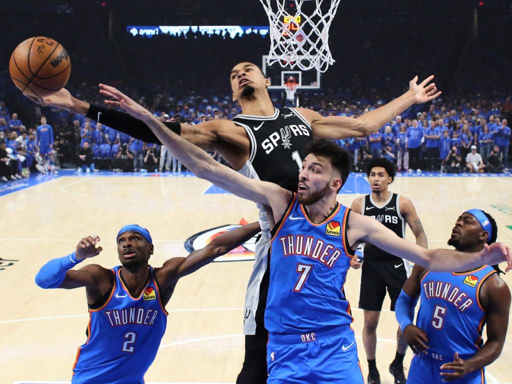 Wembanyama scores 41 as Spurs upset Thunder in Game 1 thriller | Basketball