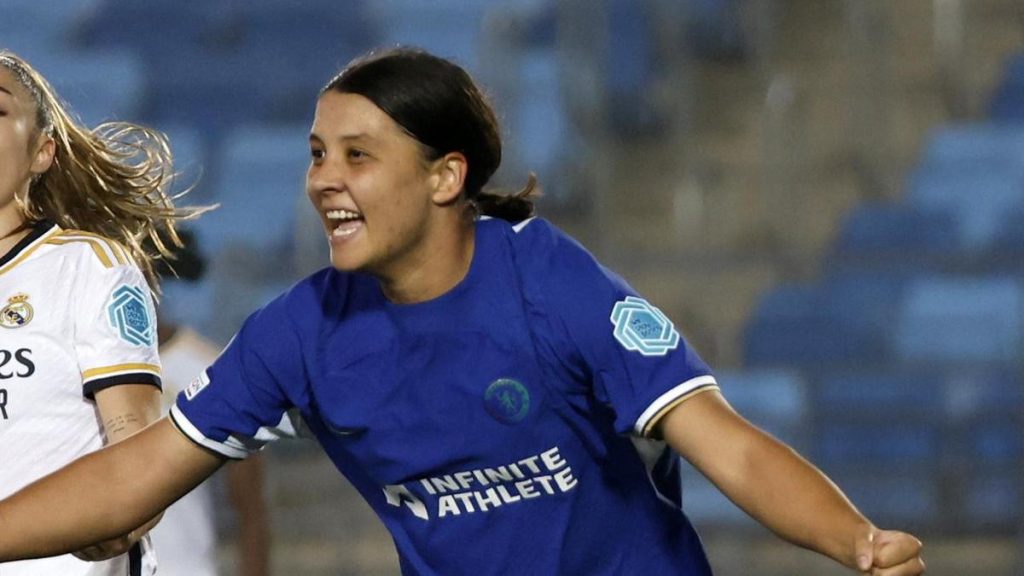 Sam Kerr leaves Chelsea with record-equalling goal