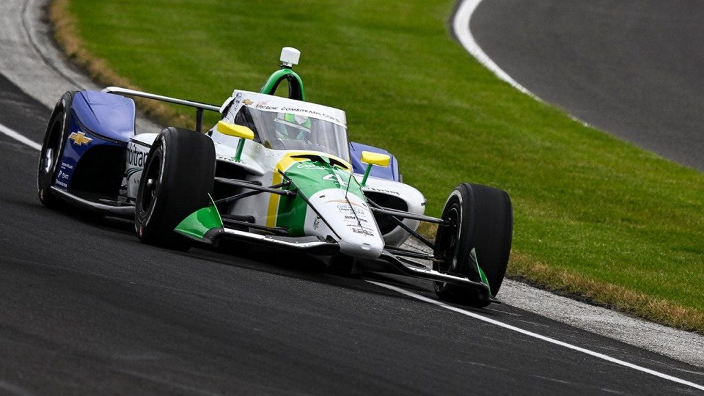 IndyCar rookie Caio Collet suffers fiery crash at 2026 Indy 500 race