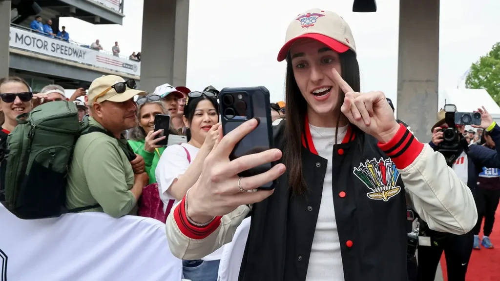 Caitlin Clark tells Indy 500 drivers to start their cars as grand marshal