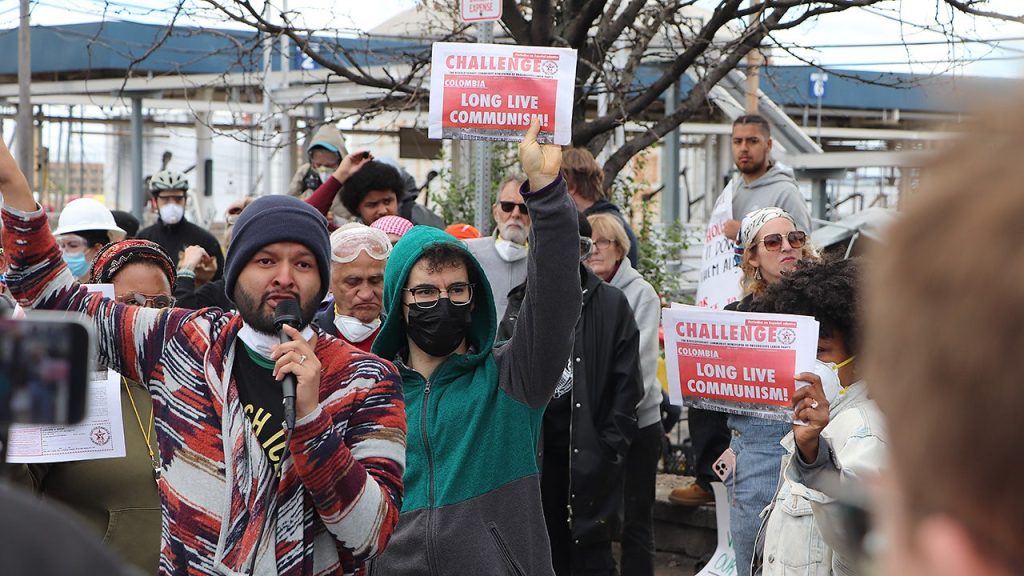 Proud Boys, communist groups clash at New Jersey ICE detention center protest