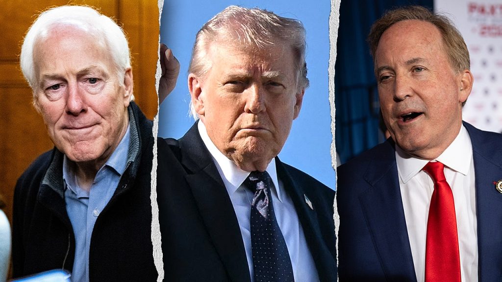 Trump endorses Ken Paxton over Cornyn in heated Texas Senate GOP runoff