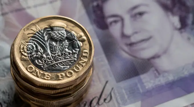 Sterling holds firm despite sharp drop in UK business activity