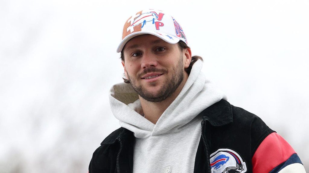 Josh Allen surprises Buffalo school kids at recess in viral moment