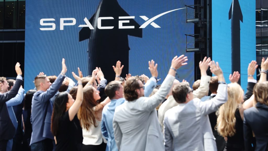SpaceX gains over 8% in premarket trading after 20% spike on Monday