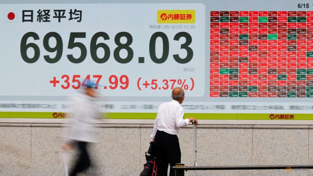 Japanese stocks surge, government bond yields tumble as US, Iran reach peace deal
