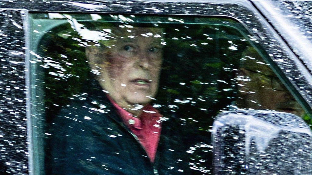Prince Andrew spotted with large facial bruise near Sandringham home