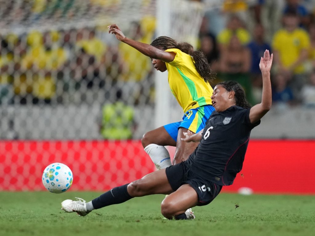 Eight red cards shown to Brazil in fiery friendly against US women | Football News
