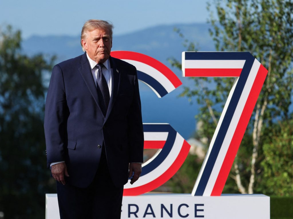 Trump touts Iran deal and Ukraine ambition as he arrives at G7 | News