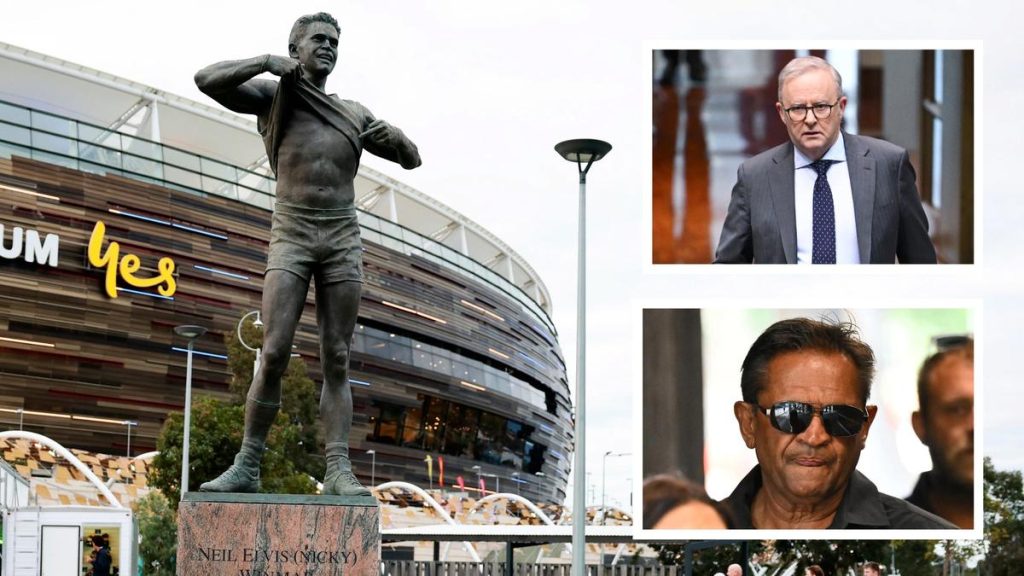 Nicky Winmar: Anthony Albanese backs Optus Stadium statue removal after disgraced player convicted of assault
