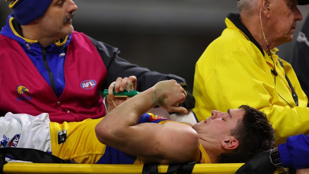 Western derby: West Coast Eagles rookie Oli Francou to have surgery after nasty knee injury