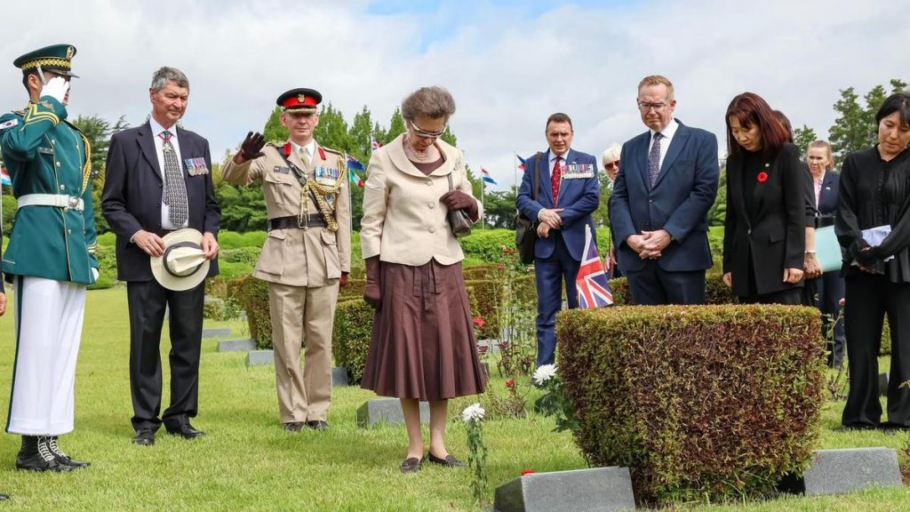 Anne visits South Korea to mark battle anniversary