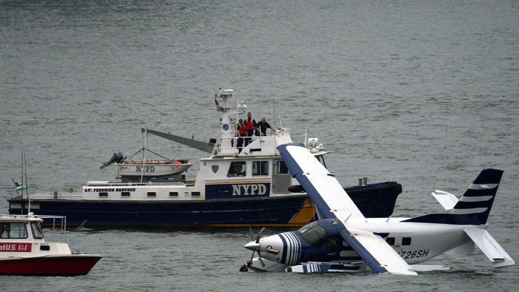 Video shows seaplane after hard landing in New York City’s East River