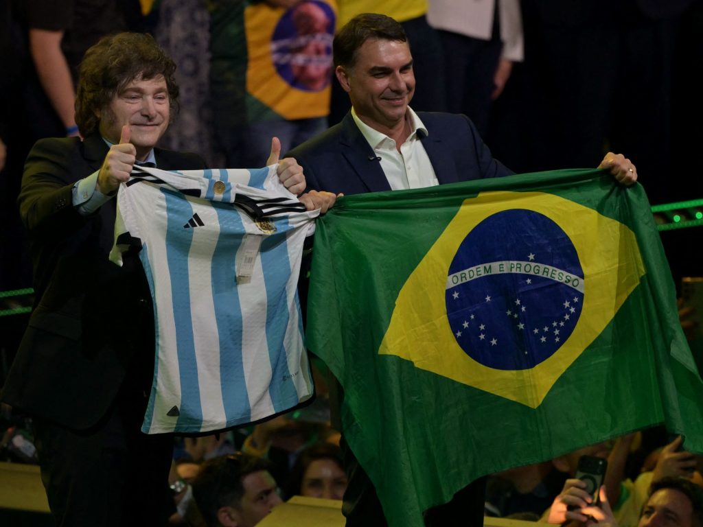 Bolsonaro’s son begins Brazil presidential bid with Netanyahu, Milei kudos | Elections News