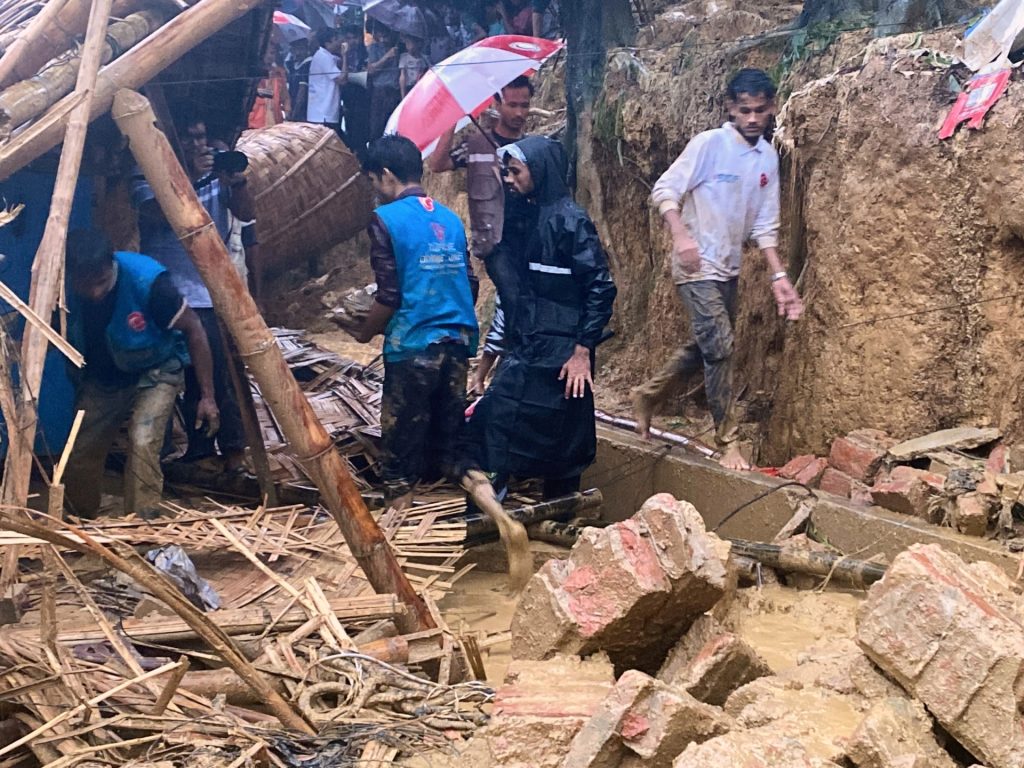 Eight killed as landslide hits Rohingya school in Bangladesh | Climate Crisis News