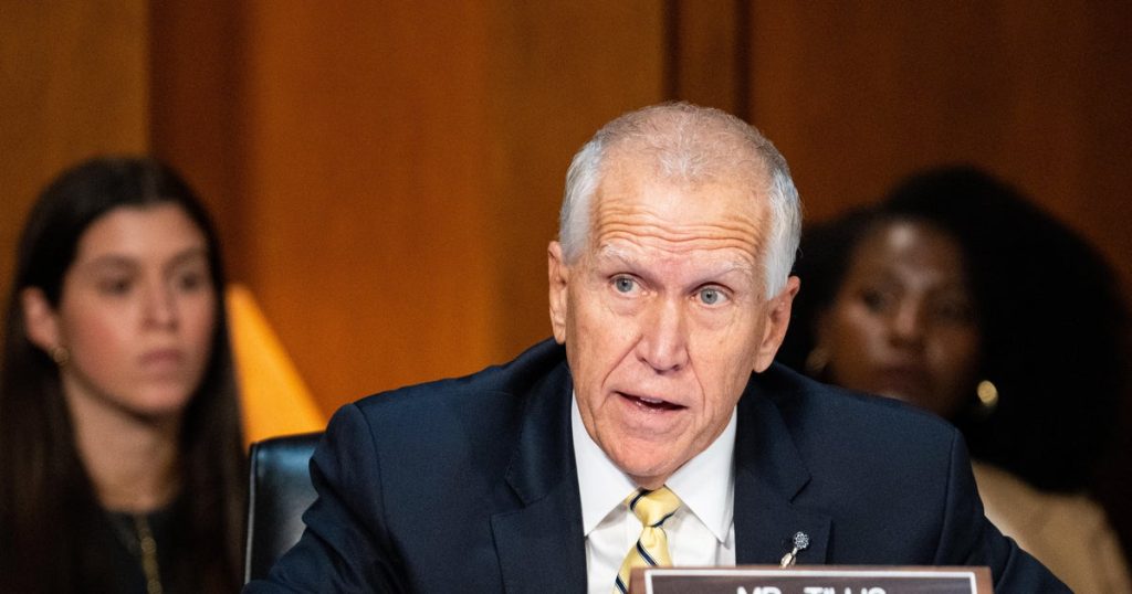 Tillis says he won’t support Blanche nomination unless he meets with Epstein survivors