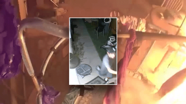 Mystery man hailed as hero after waking Las Vegas family in house fire