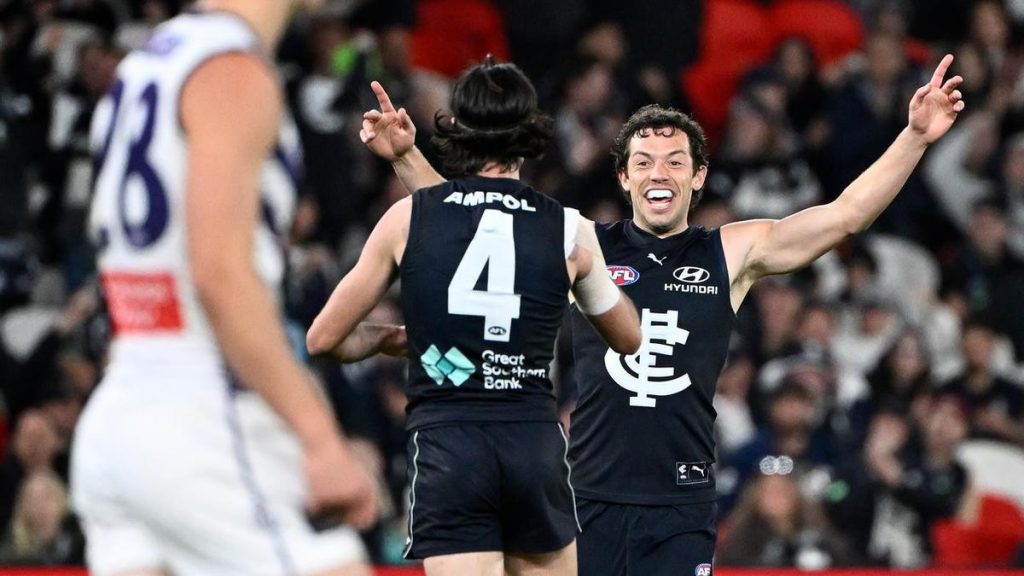 Red-hot Blues topple AFL minor premiers ahead of finals