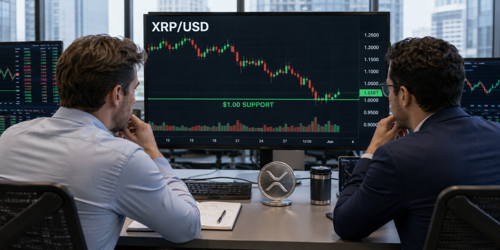 XRP buyers are defending $1, but charts are flashing a warning