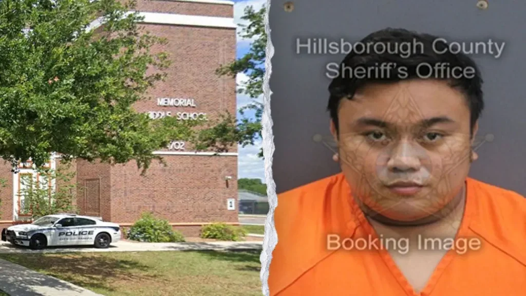 Florida middle school teacher charged with messaging former student