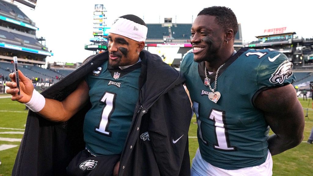 AJ Brown says there’s been silence between him and ex-teammate Jalen Hurts since his move to New England