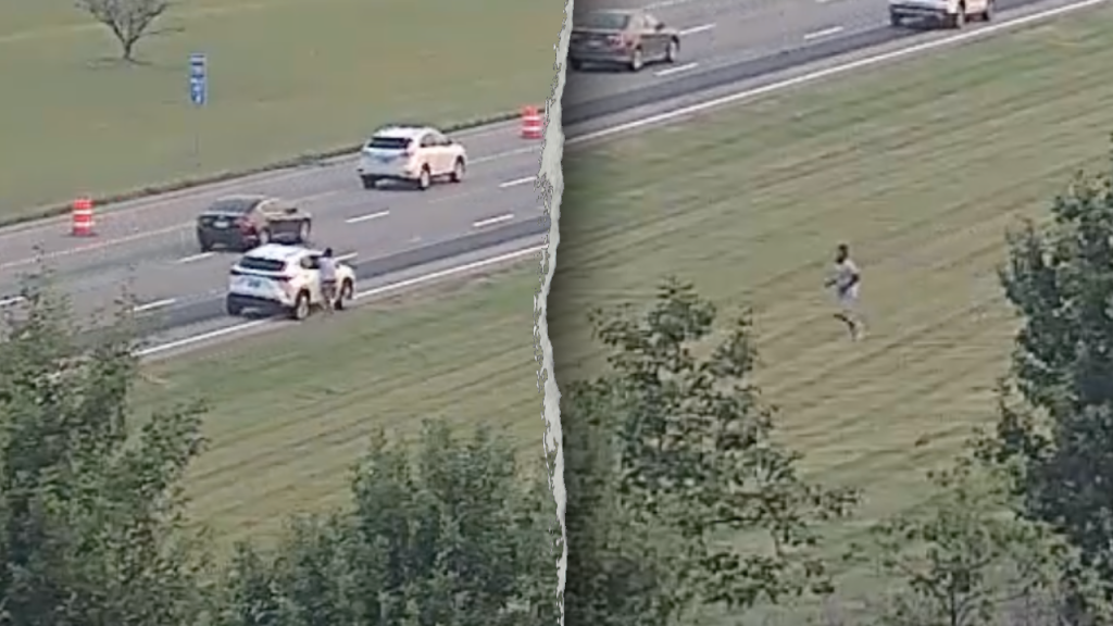 Ohio Kroger shoplifting suspect jumps on car hood in police chase