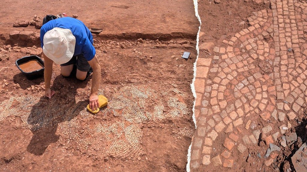 Roman villa unearthed in Devon holds westernmost mosaic in Roman Britain