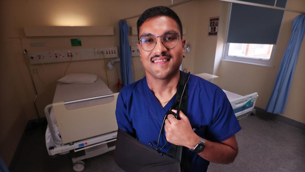 Paralysis doesn’t stop Michael Thomas from becoming a doctor at one of Perth’s busiest hospitals