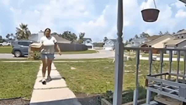Delivery driver caught on Ring camera hurling package onto a porch