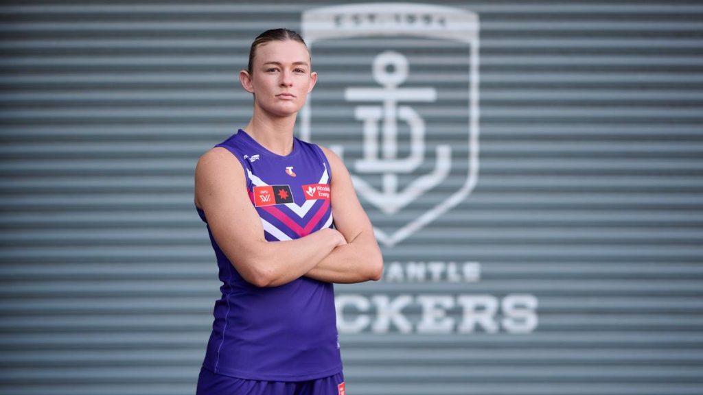 Fremantle Dockers ruck Mim Strom credits ‘drive’ for reaching 75 games