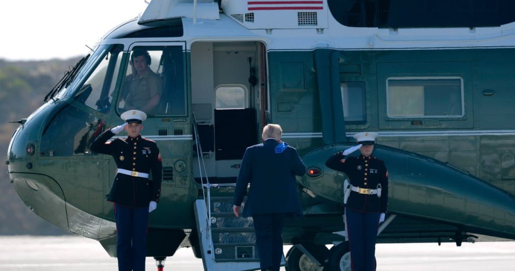 FAA reviewing incident involving Trump flight on Marine One, air traffic controllers at National Airport