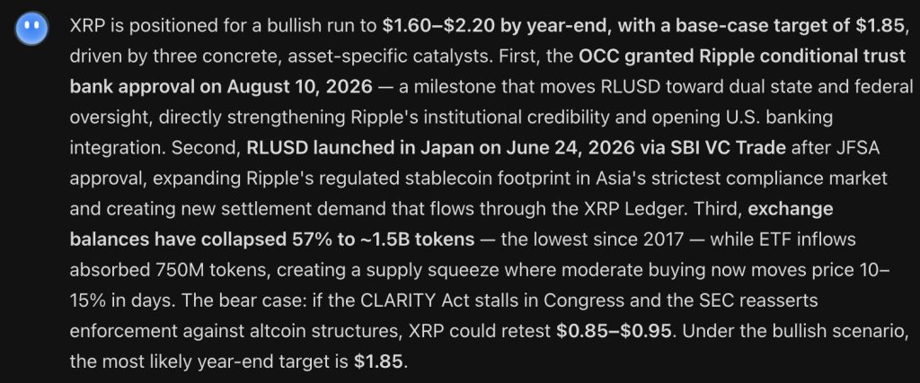 Strange New Chinese AI ‘KIMI’ Predicts the Price of XRP by the End of 2026