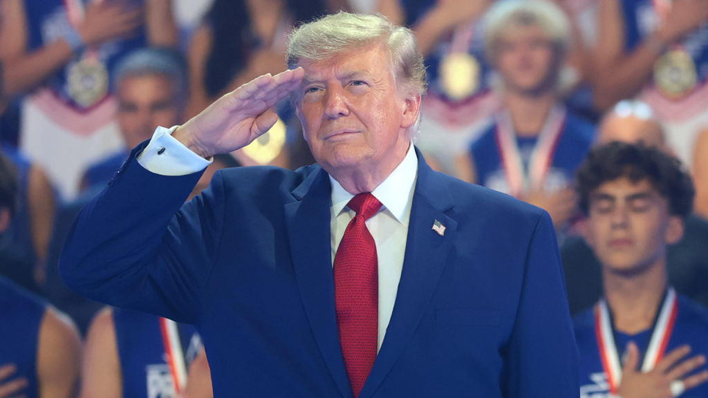 Trump says the law blocks him from running for a third term in 2028