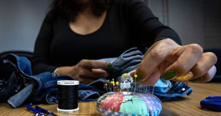 ‘Stitched it back’: Edmonton event where locals mend clothes promotes sustainability – Edmonton