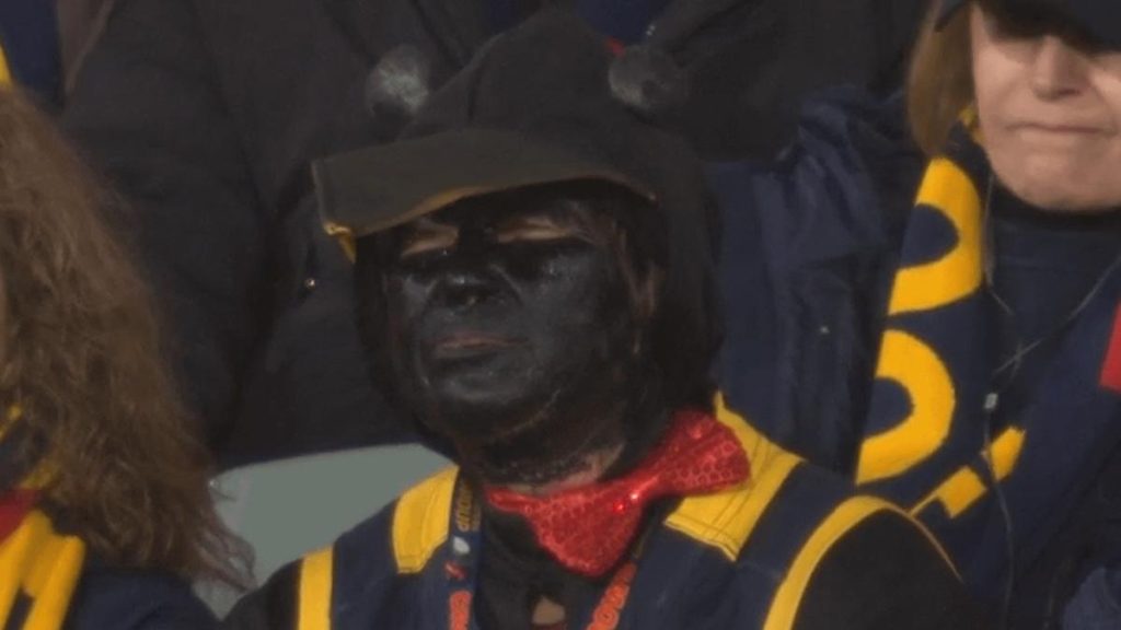 Adelaide Crows cheer squad member responds to ‘blackface’ backlash in Western Bulldgos member