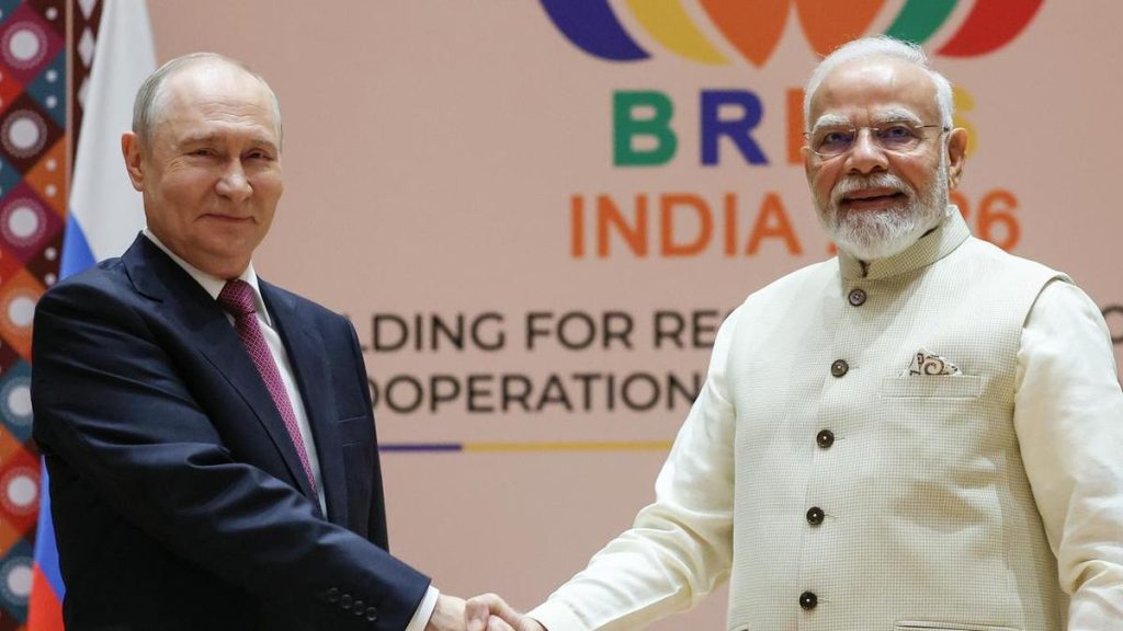 Modi, Putin focus on trade and defence in New Delhi