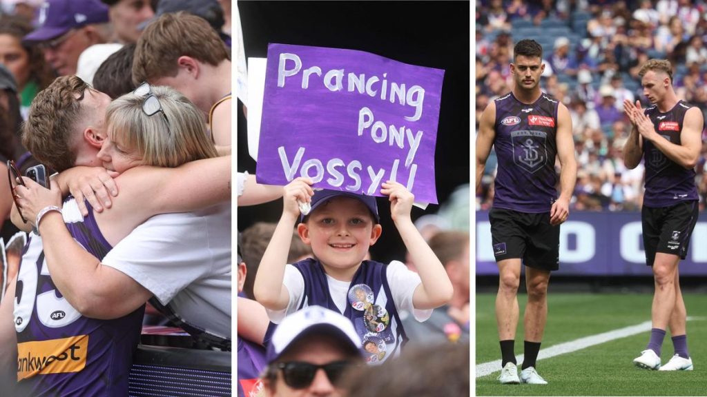AFL grand final: Fremantle Dockers in spirited training run at MCG in front of massive Purple Army crowd