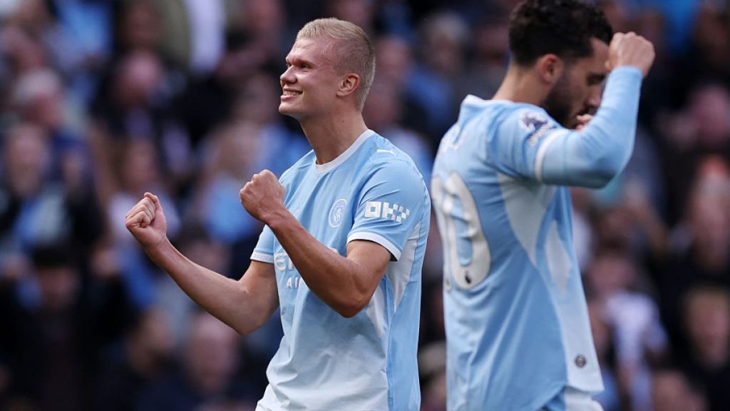 Haaland heads Man City to the top of Premier League with win over Coventry | Football