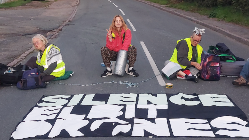 Protesters blockade Elbit Systems factory over Israel weapons supply | Weapons