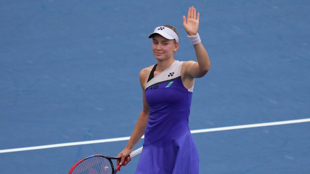Rain delays Rybakina in New York but not movie starlet
