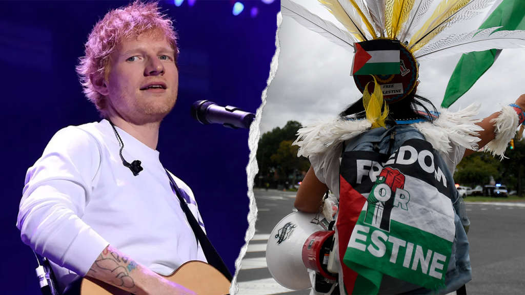 Ed Sheeran apologizes for Macklemore backlash, encourages unity during concert