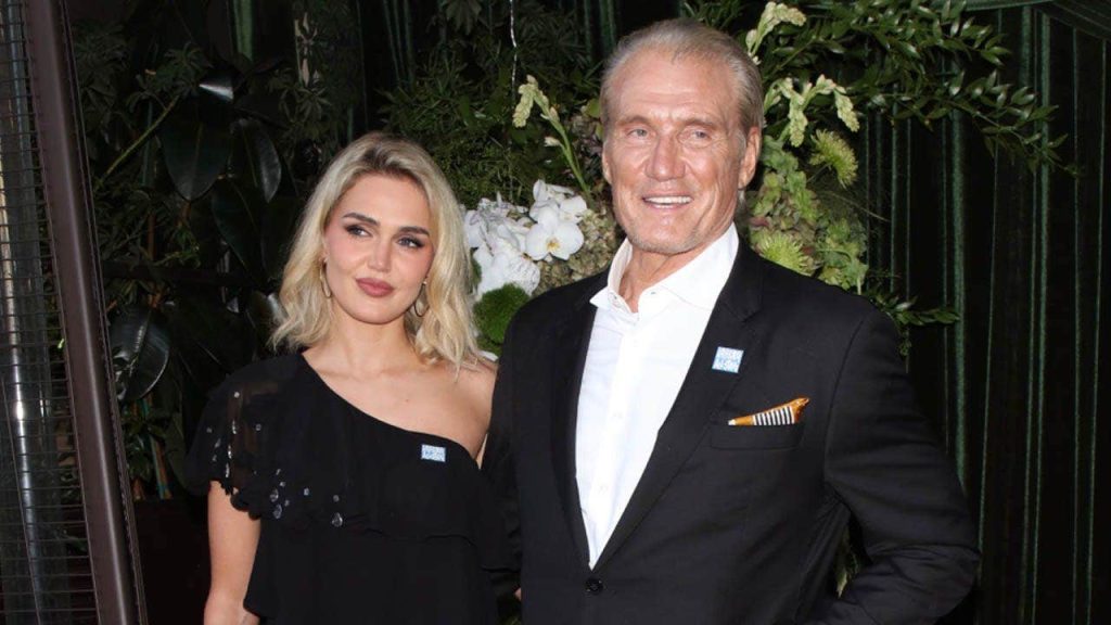 Dolph Lundgren, wife Emma Krokdal attend Arnold Schwarzenegger’s charity event