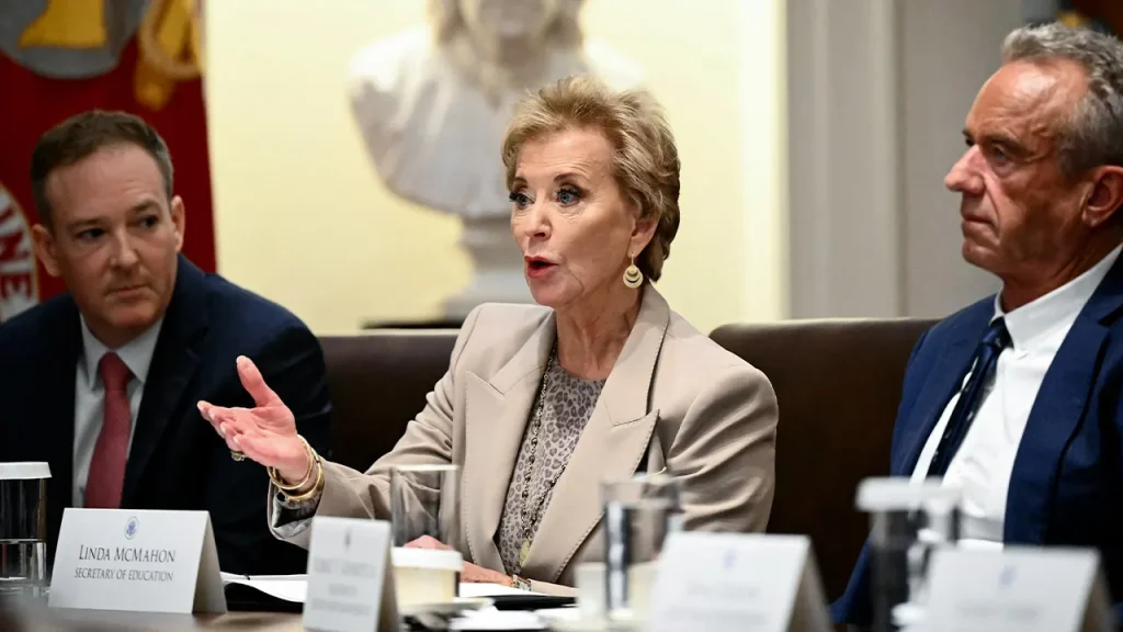 Linda McMahon backs coalition to cut bureaucracy and bypass teachers unions