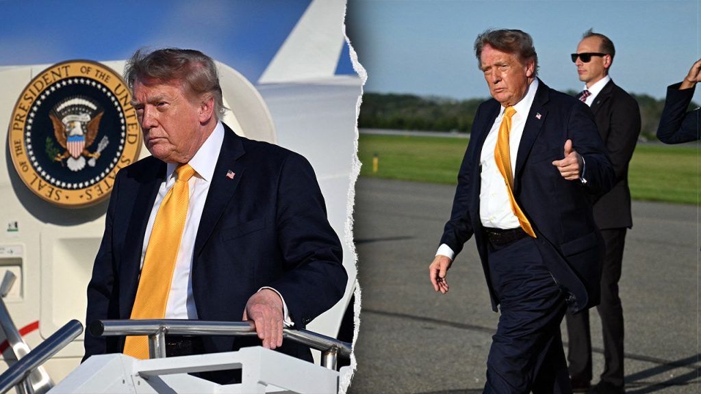 Trump sparks buzz with apparent darker hair debut