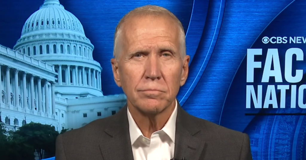 Transcript: Sen. Thom Tillis on “Face the Nation with Margaret Brennan,” Oct. 25, 2026