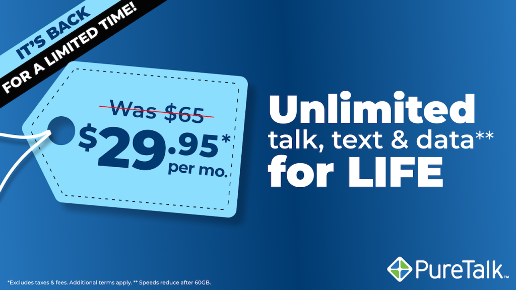 FOX readers get $30/month unlimited phone plans for life with PureTalk