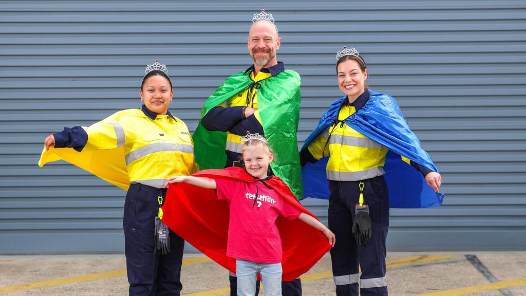 Telethon 2026: Sodexo workers don tiaras and capes inspired by former little star Izzy Miller